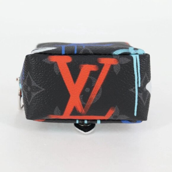 LOUIS VUITTON Eclipse Graffiti Porte Cle Squared Pouch - Picture 6 of 15